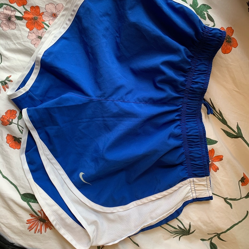 Nike running shorts in blue